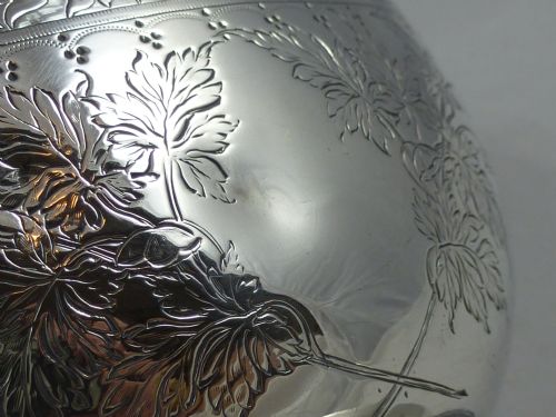 VICTORIAN HALLMARKED SILVER SUGAR BASKET BY FENTON BROTHERS - ADDITIONAL PHOTO 7