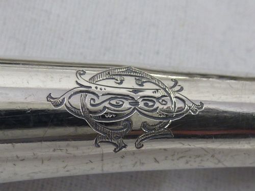 PAIR OF EDWARDIAN STERLING SILVER CURLING IRONS BY WILLIAM DAVENPORT - ADDITIONAL PHOTO 4