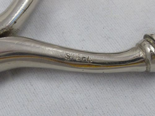 PAIR OF EDWARDIAN STERLING SILVER CURLING IRONS BY WILLIAM DAVENPORT - ADDITIONAL PHOTO 5