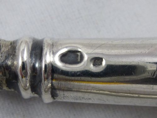 PAIR OF EDWARDIAN STERLING SILVER CURLING IRONS BY WILLIAM DAVENPORT - ADDITIONAL PHOTO 7