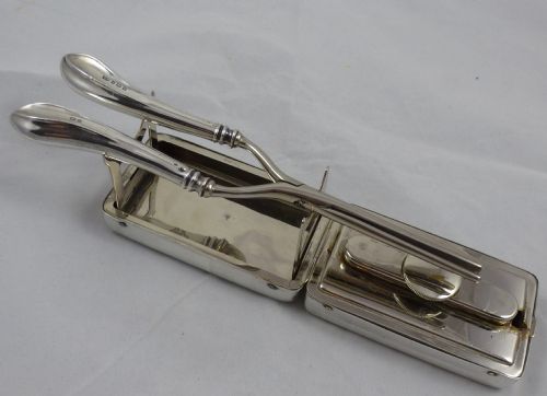 PAIR OF EDWARDIAN STERLING SILVER CURLING IRONS BY WILLIAM DAVENPORT - ADDITIONAL PHOTO 14