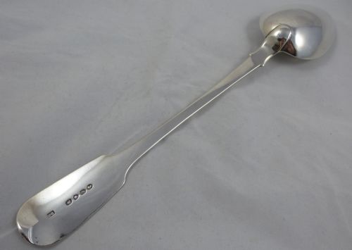 VICTORIAN HALLMARKED STERLING SILVER BASTING SPOON 18445 BY RICHARD BRITTON - ADDITIONAL PHOTO 3