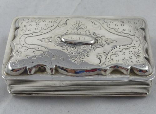 c19th dutch book form hallmarked silver snuff box - CATEGORY: ANTIQUE SILVER - DATED 1870