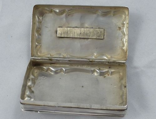 C19TH DUTCH BOOK FORM HALLMARKED SILVER SNUFF BOX - ADDITIONAL PHOTO 5