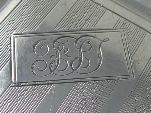 ART DECO HALLMARKED STERLING SILVER CIGARETTE CASE JAMES DIXON SONS LTD - ADDITIONAL PHOTO 1