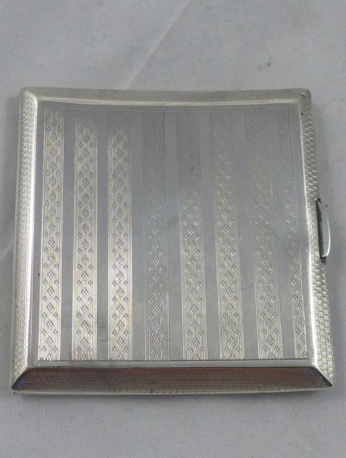 ART DECO HALLMARKED STERLING SILVER CIGARETTE CASE JAMES DIXON SONS LTD - ADDITIONAL PHOTO 2