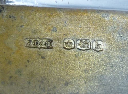 ART DECO HALLMARKED STERLING SILVER CIGARETTE CASE JAMES DIXON SONS LTD - ADDITIONAL PHOTO 4
