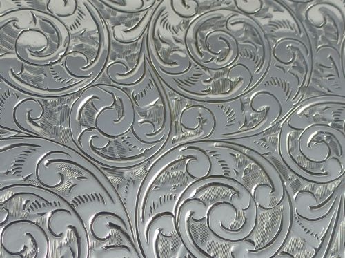 GEORGE V ENGRAVED HALLMARKED STERLING SILVER CIGARETTE CASE BY JOSEPH GLOSTER LTD - ADDITIONAL PHOTO 3