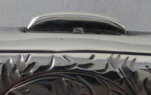 GEORGE V ENGRAVED HALLMARKED STERLING SILVER CIGARETTE CASE BY JOSEPH GLOSTER LTD - ADDITIONAL PHOTO 4