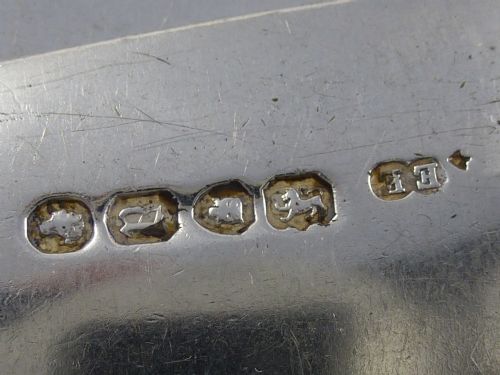 A SET OF FIVE EARLYMID VICTORIAN FIDDLE PATTERN TABLE SPOONS MADE IN 18567 BY ELIZABETH EATON - ADDITIONAL PHOTO 8