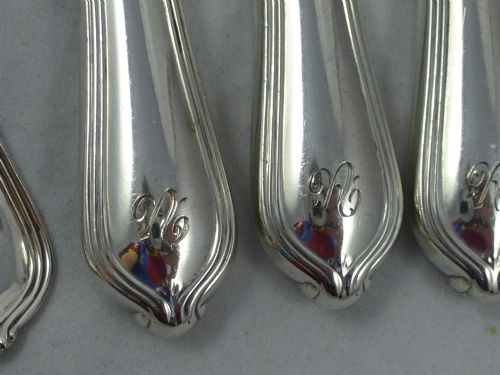 A SET OF AMERICAN TOWLE HALLMARKED STERLING SILVER KNIVES AND FORKS C1906 TO SEAT SIX - ADDITIONAL PHOTO 3