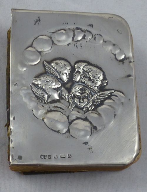 an edwardian miniature book of common prayer with a silver cover made by charles penny brown - CATEGORY: ANTIQUE SILVER - DATED 1900