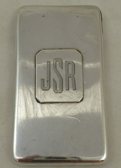 a victorian hallmarked sterling silver card case by sampson mordan co - CATEGORY: ANTIQUE SILVER - DATED 1900