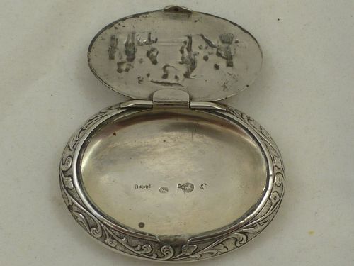 A LATE C19THEARLY C20TH DUTCH HALLMARKED SILVER SNUFF BOX - ADDITIONAL PHOTO 4