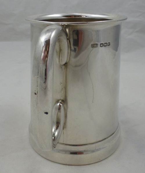 EDWARD VIII HALLMARKED STERLING SILVER TANKARD BY VINERS LTD - ADDITIONAL PHOTO 2