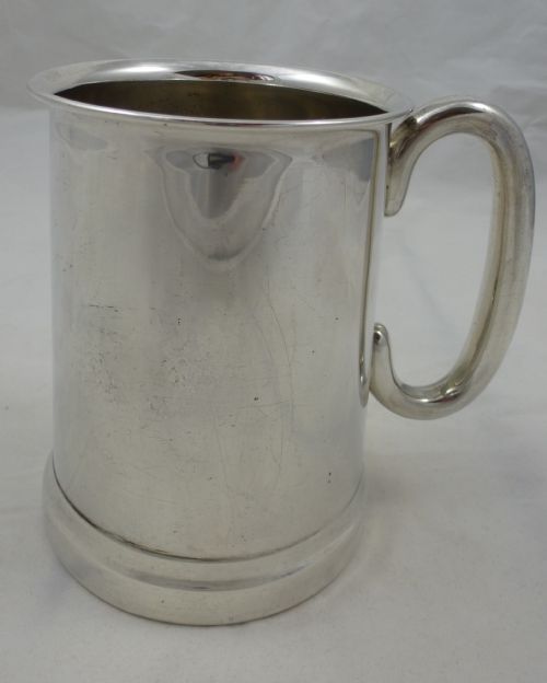 EDWARD VIII HALLMARKED STERLING SILVER TANKARD BY VINERS LTD - ADDITIONAL PHOTO 3