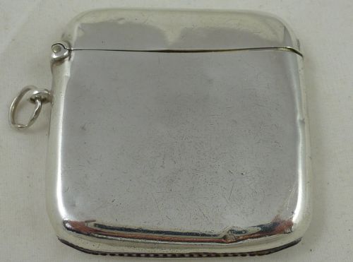 a hallmarked sterling silver vesta case - CATEGORY: ANTIQUE SILVER - DATED 1910