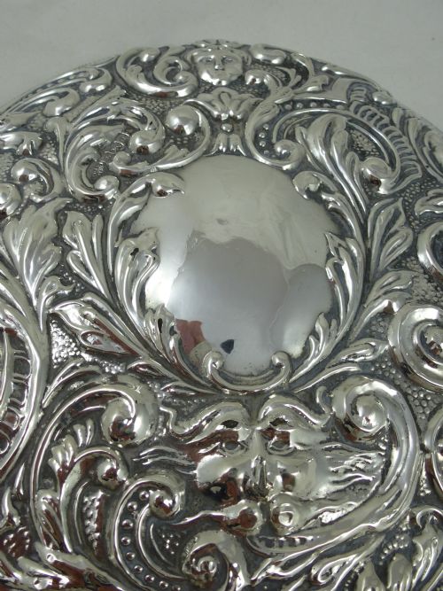 GEORGE V HALLMARKED SILVER HAND MIRROR BY S BLANCKENSEE SONS LTD - ADDITIONAL PHOTO 3