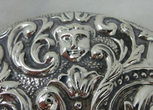 GEORGE V HALLMARKED SILVER HAND MIRROR BY S BLANCKENSEE SONS LTD - ADDITIONAL PHOTO 4