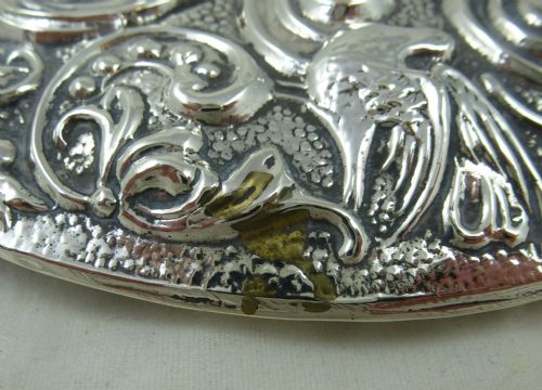 GEORGE V HALLMARKED SILVER HAND MIRROR BY S BLANCKENSEE SONS LTD - ADDITIONAL PHOTO 5