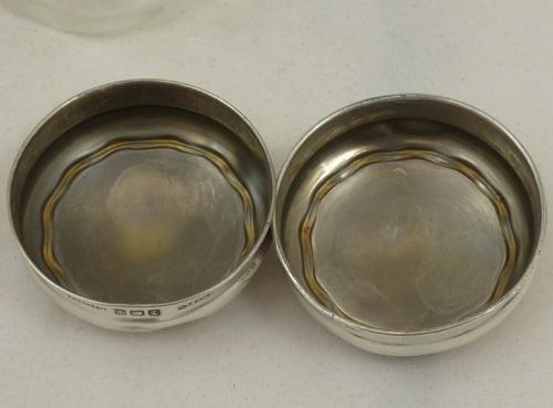 A PAIR OF SILVER GLASS JARS BY W G SOTHERS CO - ADDITIONAL PHOTO 3