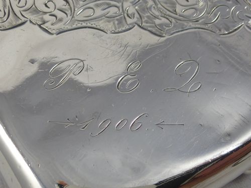 AN EDWARDIAN SILVER CIGARETTE CASE BY HENRY WILLIAMSON LTD - ADDITIONAL PHOTO 1