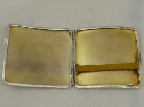 A JOHN ROSE ART DECO HALLMARKED SILVER CIGARETTE CASE - ADDITIONAL PHOTO 2