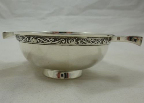 a scottish silver quaiche by thomas kerr ebbutt - CATEGORY: ANTIQUE SILVER - DATED 1930