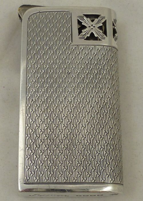 scottish silver lighter by barker brothers - CATEGORY: ANTIQUE SILVER - DATED 1930