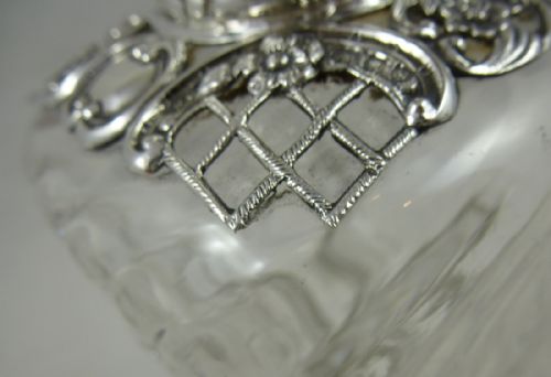 A VICTORIAN SILVER HOURGLASS DECANTER BY WILLIAM COMYNS - ADDITIONAL PHOTO 8