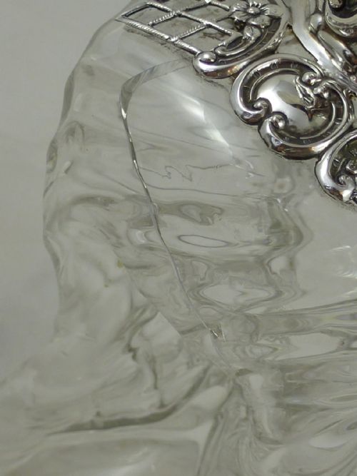 A VICTORIAN SILVER HOURGLASS DECANTER BY WILLIAM COMYNS - ADDITIONAL PHOTO 11