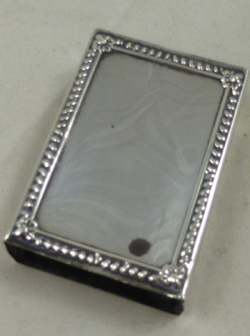 canadian birks sterling silver matchbox holder - CATEGORY: ANTIQUE SILVER - DATED 1910