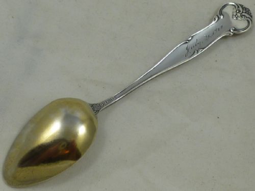 C1900 AMERICAN STERLING SILVER SOUVENIR SPOON FOR THE STATE CAPITOL SPRINGFIELD ILLANOIS BY TOWLE SILVERSMITHS - ADDITIONAL PHOTO 4