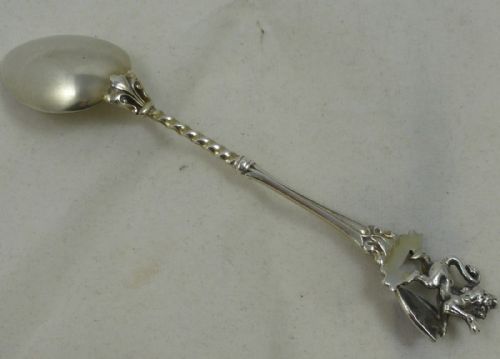A CONTINENTAL 800 SILVER SOUVENIR SPOON FOR ROTHENBURG GERMANY - ADDITIONAL PHOTO 3