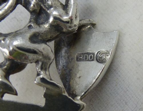 A CONTINENTAL 800 SILVER SOUVENIR SPOON FOR ROTHENBURG GERMANY - ADDITIONAL PHOTO 5