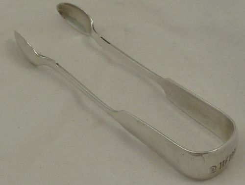 pair of george iii silver sugar tongs assayed in newcastle - CATEGORY: ANTIQUE SILVER - DATED 18TH CENTURY