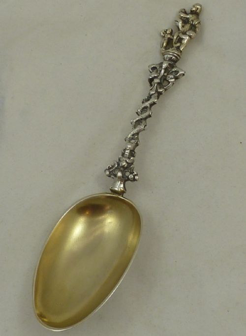 mid c19th dutch silver apostle spoon - CATEGORY: ANTIQUE SILVER - DATED 1850