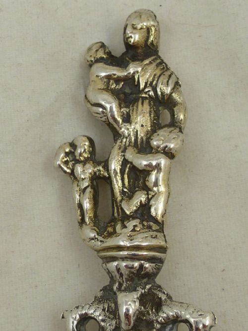 MID C19TH DUTCH SILVER APOSTLE SPOON - ADDITIONAL PHOTO 2