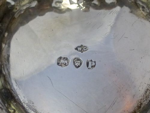 WILLIAM COMYNS SONS VICTORIAN SILVER BON BON DISH - ADDITIONAL PHOTO 7