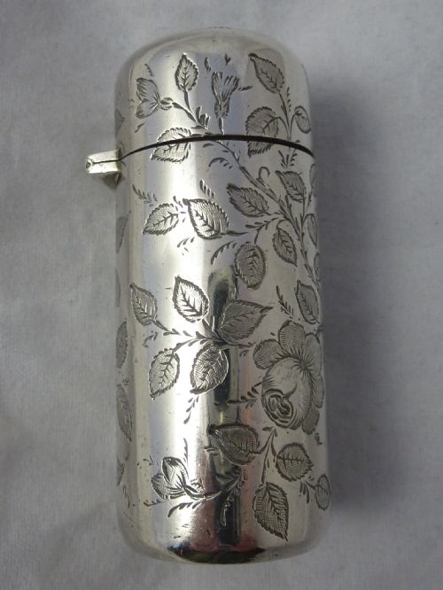 VICTORIAN DEAKIN FRANCIS SILVER SCENT BOTTLE - ADDITIONAL PHOTO 2