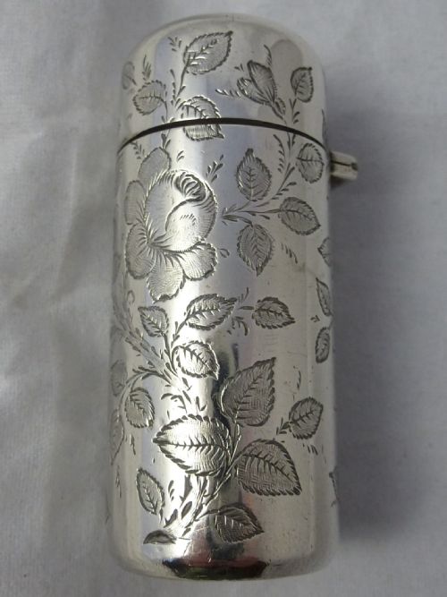 VICTORIAN DEAKIN FRANCIS SILVER SCENT BOTTLE - ADDITIONAL PHOTO 4