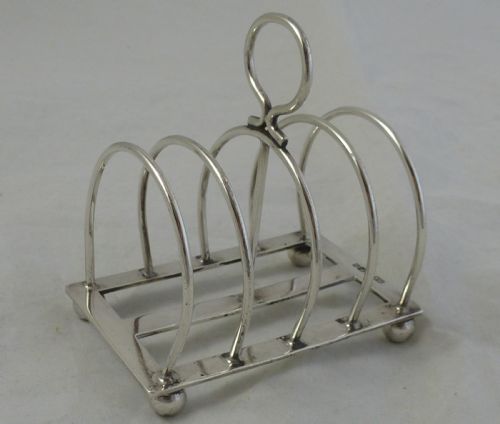 VICTORIAN STERLING SILVER TOAST RACK - ADDITIONAL PHOTO 1