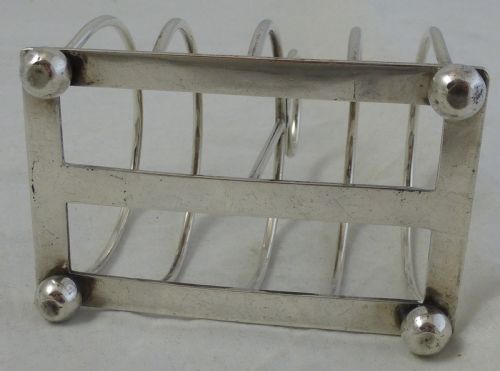 VICTORIAN STERLING SILVER TOAST RACK - ADDITIONAL PHOTO 3