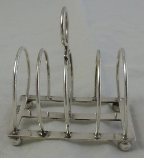 VICTORIAN STERLING SILVER TOAST RACK - ADDITIONAL PHOTO 4