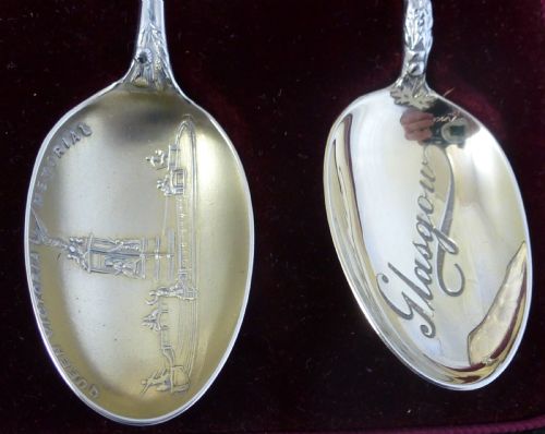 CASED SET OF SIX STERLING SILVER SOUVENIR SPOONS - ADDITIONAL PHOTO 9