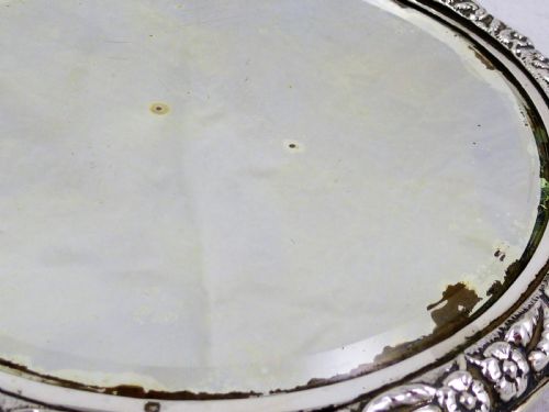 EDWARDIAN STERLING SILVER HAND MIRROR - ADDITIONAL PHOTO 3