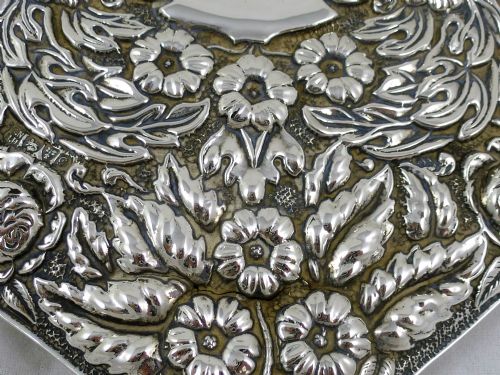 EDWARDIAN STERLING SILVER HAND MIRROR - ADDITIONAL PHOTO 7