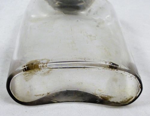 EARLY VICTORIAN SILVER PLATED HIP FLASK - ADDITIONAL PHOTO 3