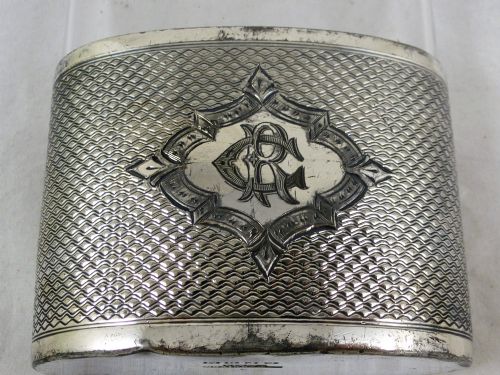 EARLY VICTORIAN SILVER PLATED HIP FLASK - ADDITIONAL PHOTO 5