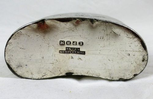 EARLY VICTORIAN SILVER PLATED HIP FLASK - ADDITIONAL PHOTO 6